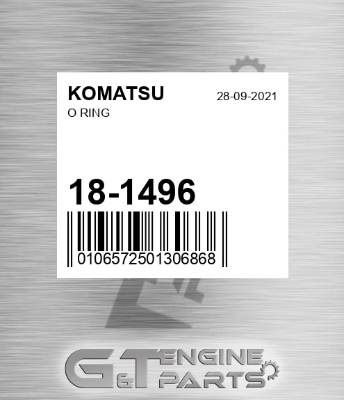 18-1496 O Ring for KOMATSU
