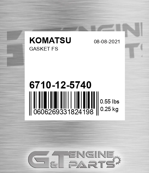 6710-12-5740 Gasket Fs