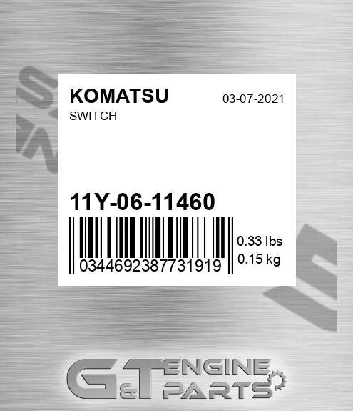 11Y-06-11460 Switch for KOMATSU