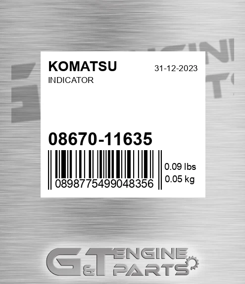 08670-11635 Indicator for KOMATSU