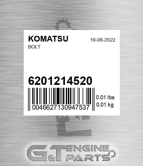 6201-21-4520 Bolt for KOMATSU