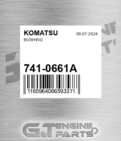 741-0661A Bushing for KOMATSU