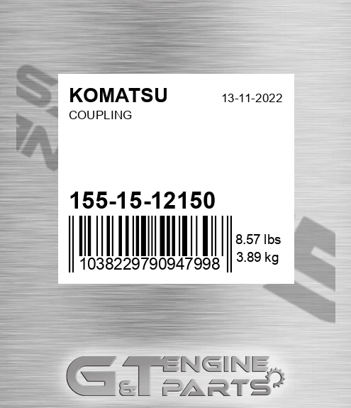 155-15-12150 Coupling for KOMATSU