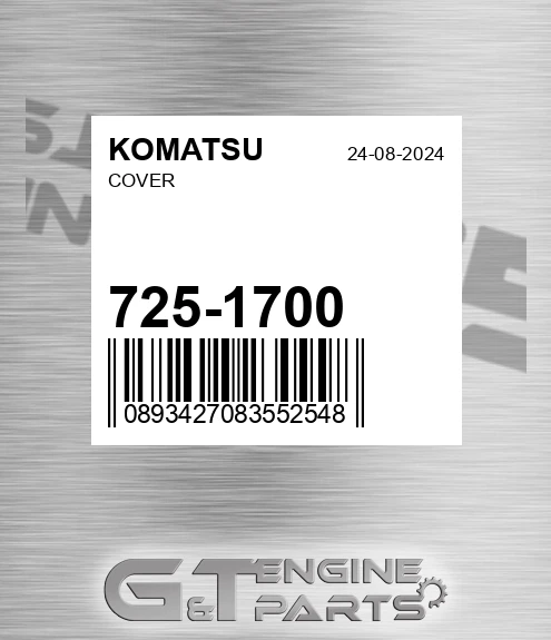 725-1700 Cover for KOMATSU