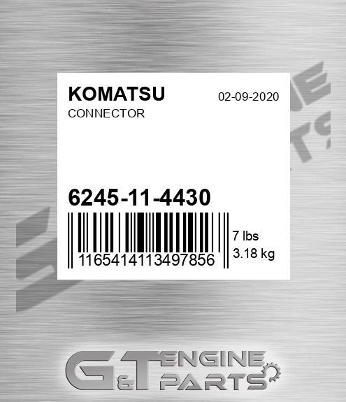 6245-11-4430 Connector for KOMATSU