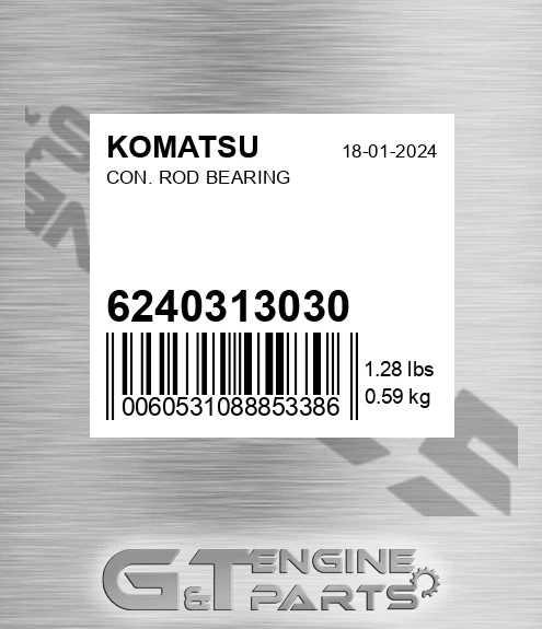 6240-31-3030 Con. Rod Bearing for KOMATSU