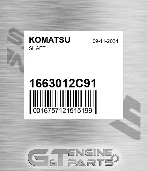 1663012C91 Shaft