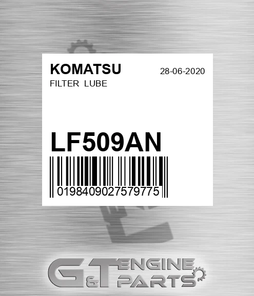 LF509AN Filter Lube
