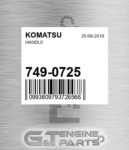 749-0725 Handle for KOMATSU
