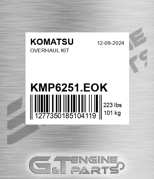 KMP6251.EOK Overhaul Kit for KOMATSU