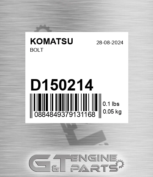 D150214 Bolt