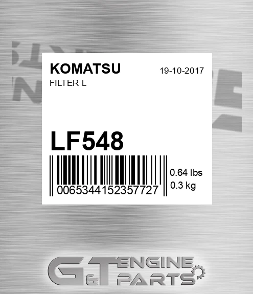LF548 KOMATSU Filter L