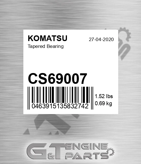 CS69007 Tapered Bearing