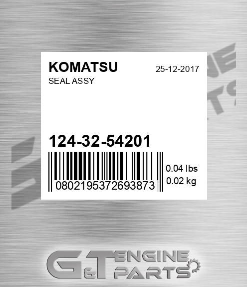 124-32-54201 Seal Assy for KOMATSU