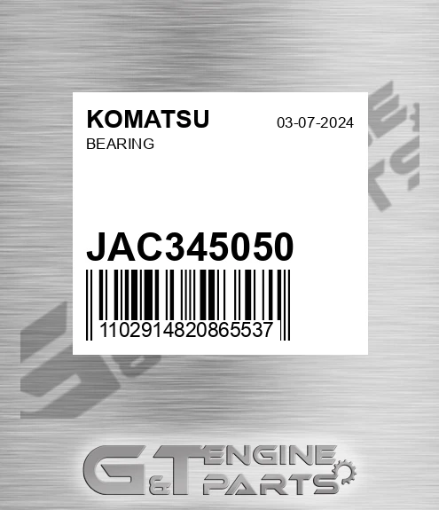 JAC345050 Bearing for KOMATSU