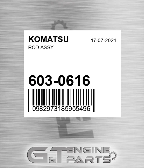 603-0616 Rod Assy for KOMATSU