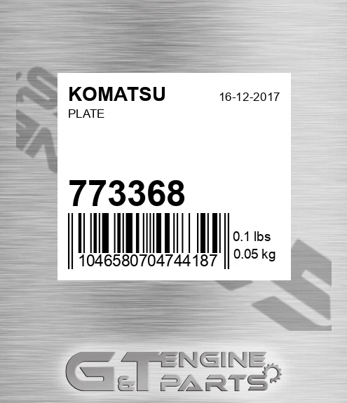 773368 Plate