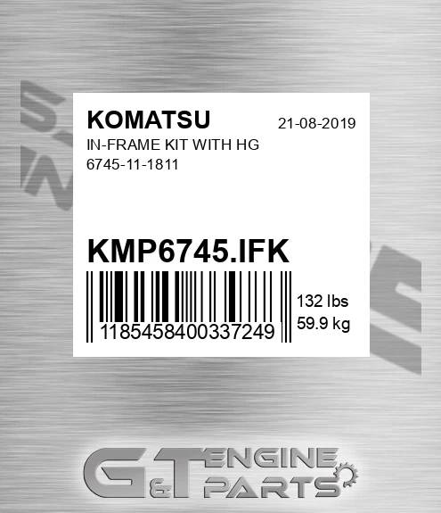KMP6745.IFK In-frame Kit With Hg 6745-11-1811 for KOMATSU