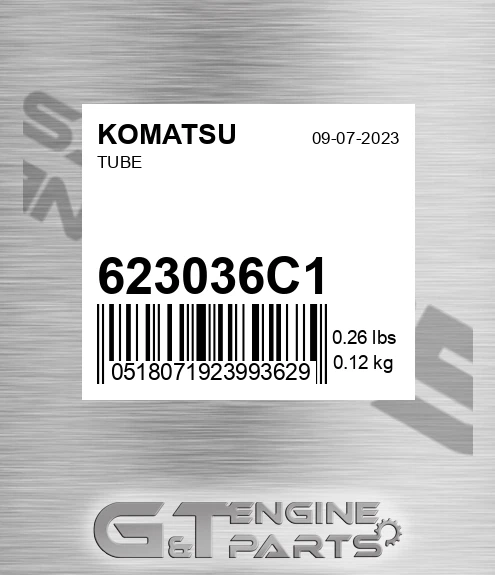 623036C1 Tube for KOMATSU