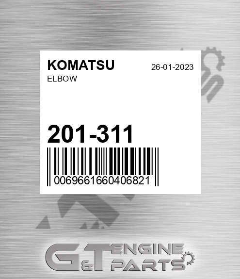 201-311 Elbow for KOMATSU