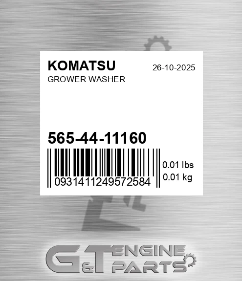 565-44-11160 Grower Washer for KOMATSU