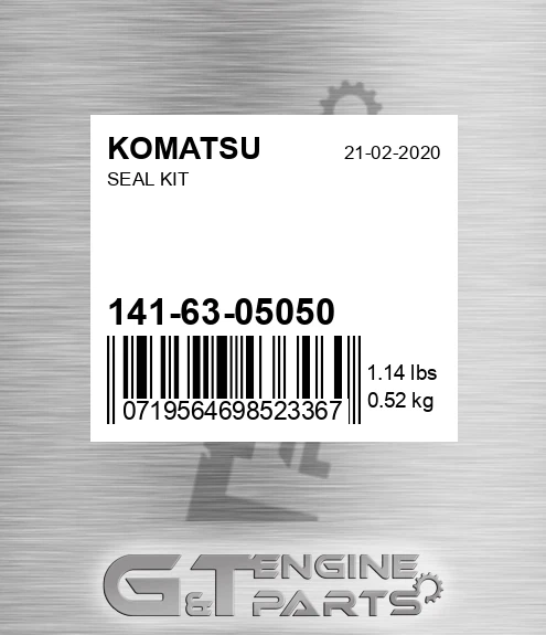 141-63-05050 Seal Kit for KOMATSU