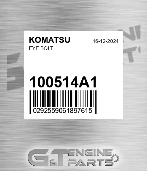 100514A1 KOMATSU Eye Bolt