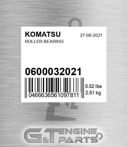 06000-32021 Roller Bearing for KOMATSU