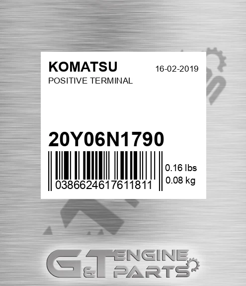 20Y06N1790 Positive Terminal