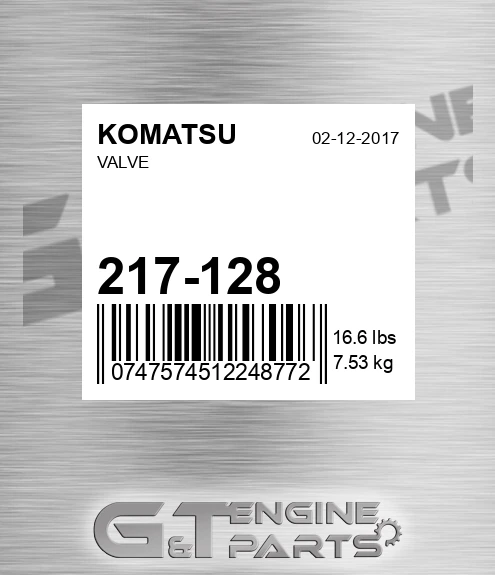 217-128 Valve