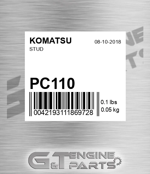 PC110 KOMATSU Stud