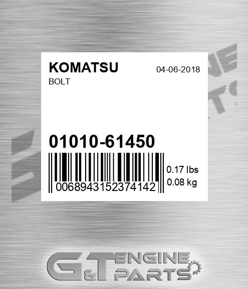 01010-61450 Bolt