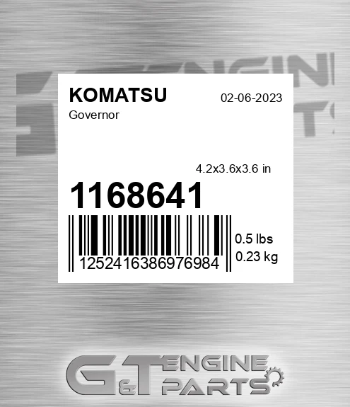 1168641 Governor for KOMATSU