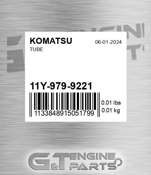 11Y-979-9221 Tube for KOMATSU
