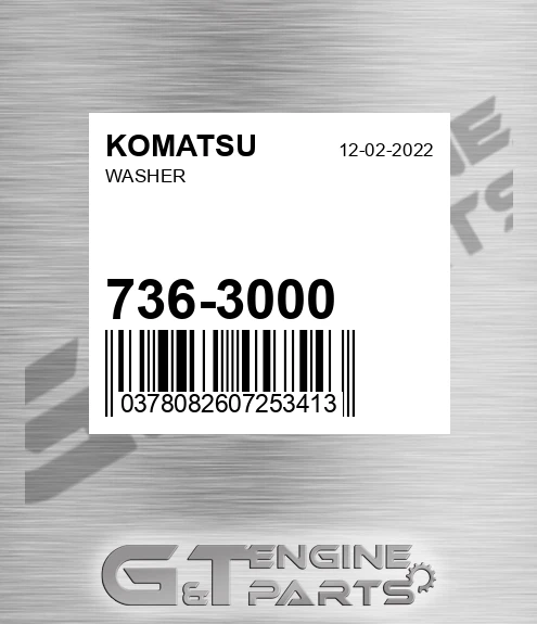 736-3000 Washer for KOMATSU