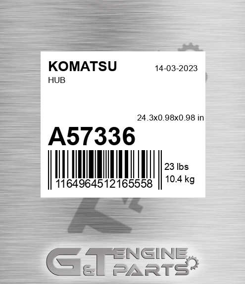 A57336 KOMATSU Hub