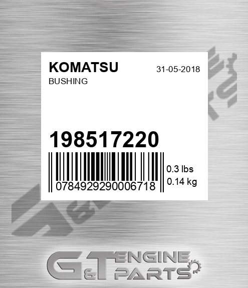 198517220 Bushing