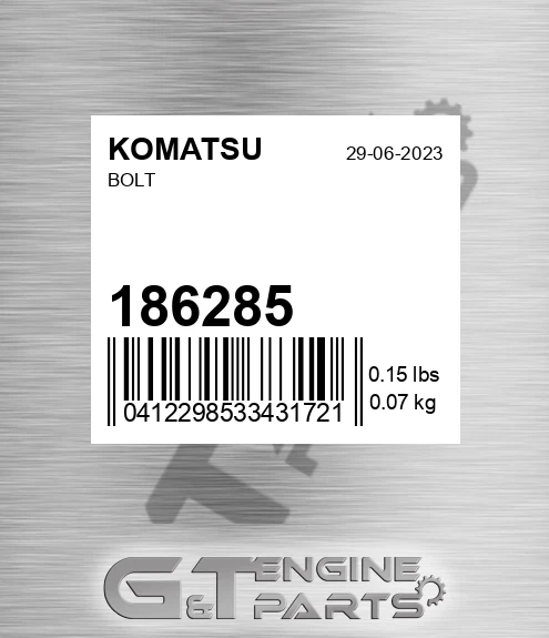 186285 Bolt