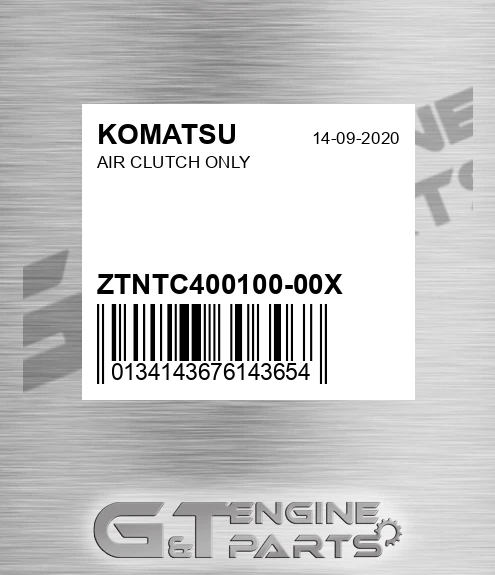 ZTNTC400100-00X Air Clutch Only