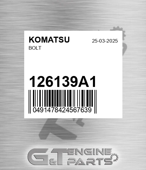 126139A1 Bolt