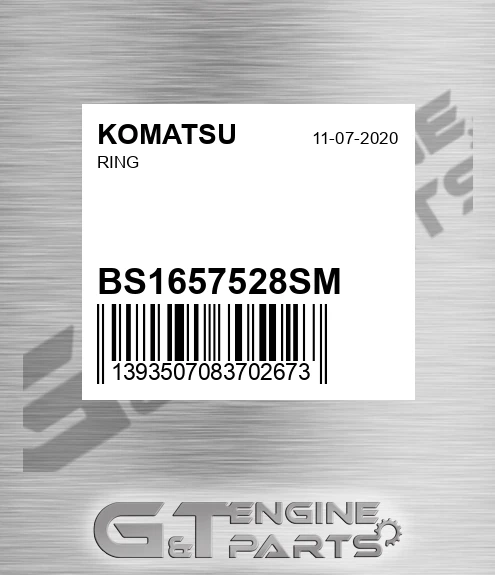 BS1657528SM Ring for KOMATSU
