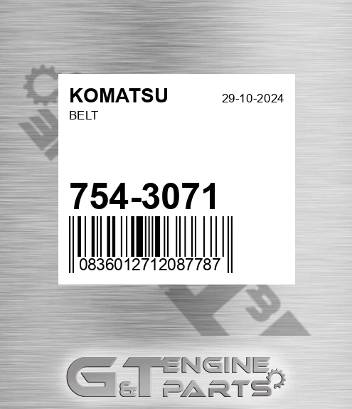 754-3071 Belt for KOMATSU