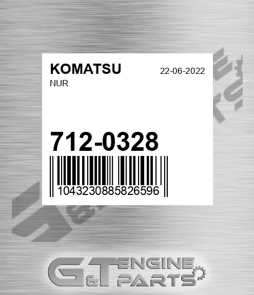 712-0328 Nur for KOMATSU