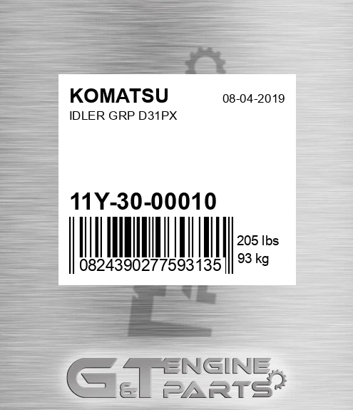 11Y-30-00010 Idler Grp D31px for KOMATSU
