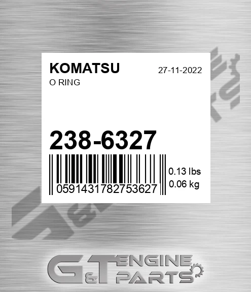 238-6327 O Ring