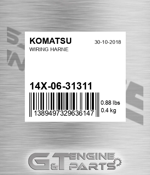 14X-06-31311 Wiring Harne for KOMATSU