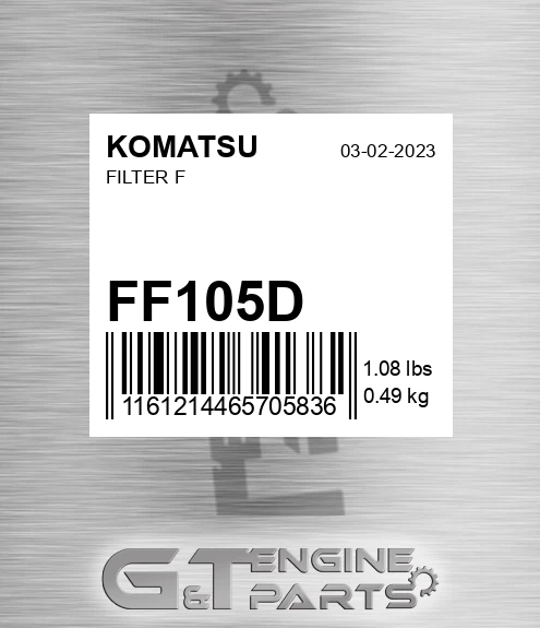FF105D KOMATSU Filter F