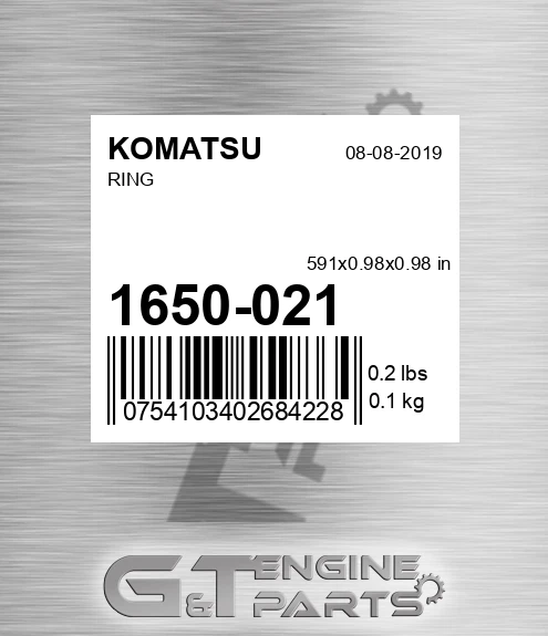 1650-021 Ring for KOMATSU