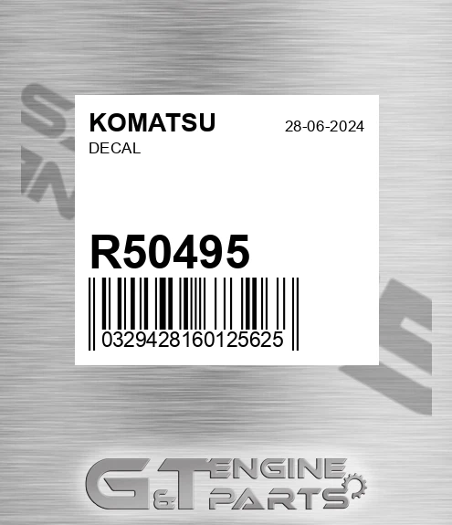 R50495 Decal