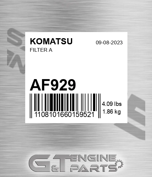 AF929 Filter A